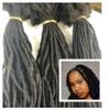 100% Human Hair Dreadlock Extensions 10 locks Per Bundle 10Inch Size Small 0.4cm Permanent Locks Dyeable Dreadlocks Natural Color Black view 1