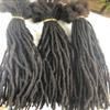 100% Human Hair Dreadlock Extensions 10 locks Per Bundle 10Inch Size Small 0.4cm Permanent Locks Dyeable Dreadlocks Natural Color Black view 2