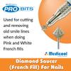 Diamond Saucer (French Fill) -B9- Four Pack for Nails | B9-4PK view 4
