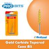 Gold Carbide Tapered Cone Bit -CC4- Four Pack for Nails | CC4-4PK view 3