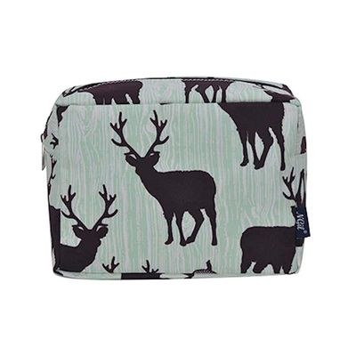 NGIL Women's Large Travel Toiletry Case Cosmetic Pouch Makeup Bag (Deer Brown)