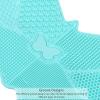 Beaupretty Butterfly Shaped Beauty Brush Cleaning Pad Silicone Makeup Brush Cleaner Mat 1pc Tool view 2