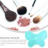 Beaupretty Butterfly Shaped Beauty Brush Cleaning Pad Silicone Makeup Brush Cleaner Mat 1pc Tool view 3
