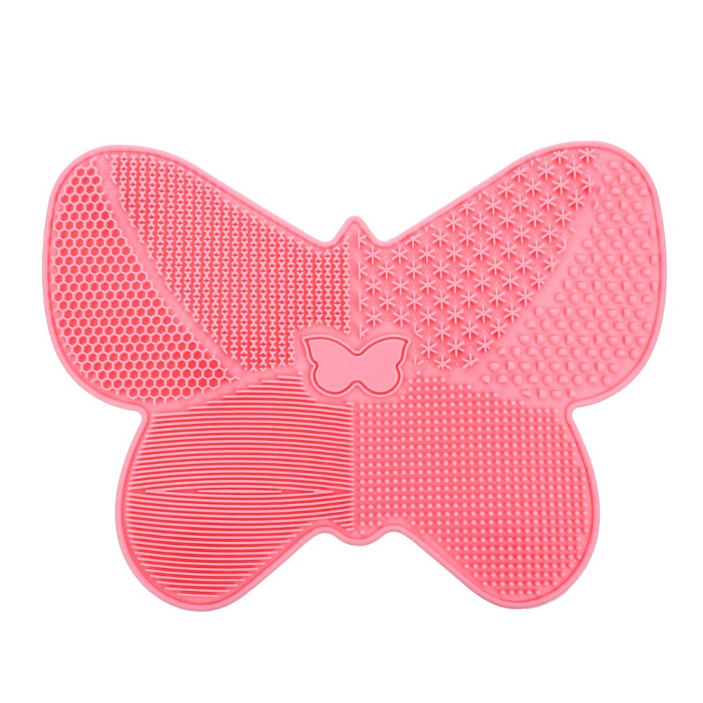 Beaupretty Brush Cleaning Mat Silicon Makeup Brush Cleaning Pad Cosmetic Cleaner Mat Portable Washing Tool Scrubber Pad Lip Cleaner Shaped Beauty Silicone Scrubbers