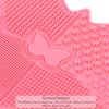 Beaupretty Brush Cleaning Mat Silicon Makeup Brush Cleaning Pad Cosmetic Cleaner Mat Portable Washing Tool Scrubber Pad Lip Cleaner Shaped Beauty Silicone Scrubbers view 3