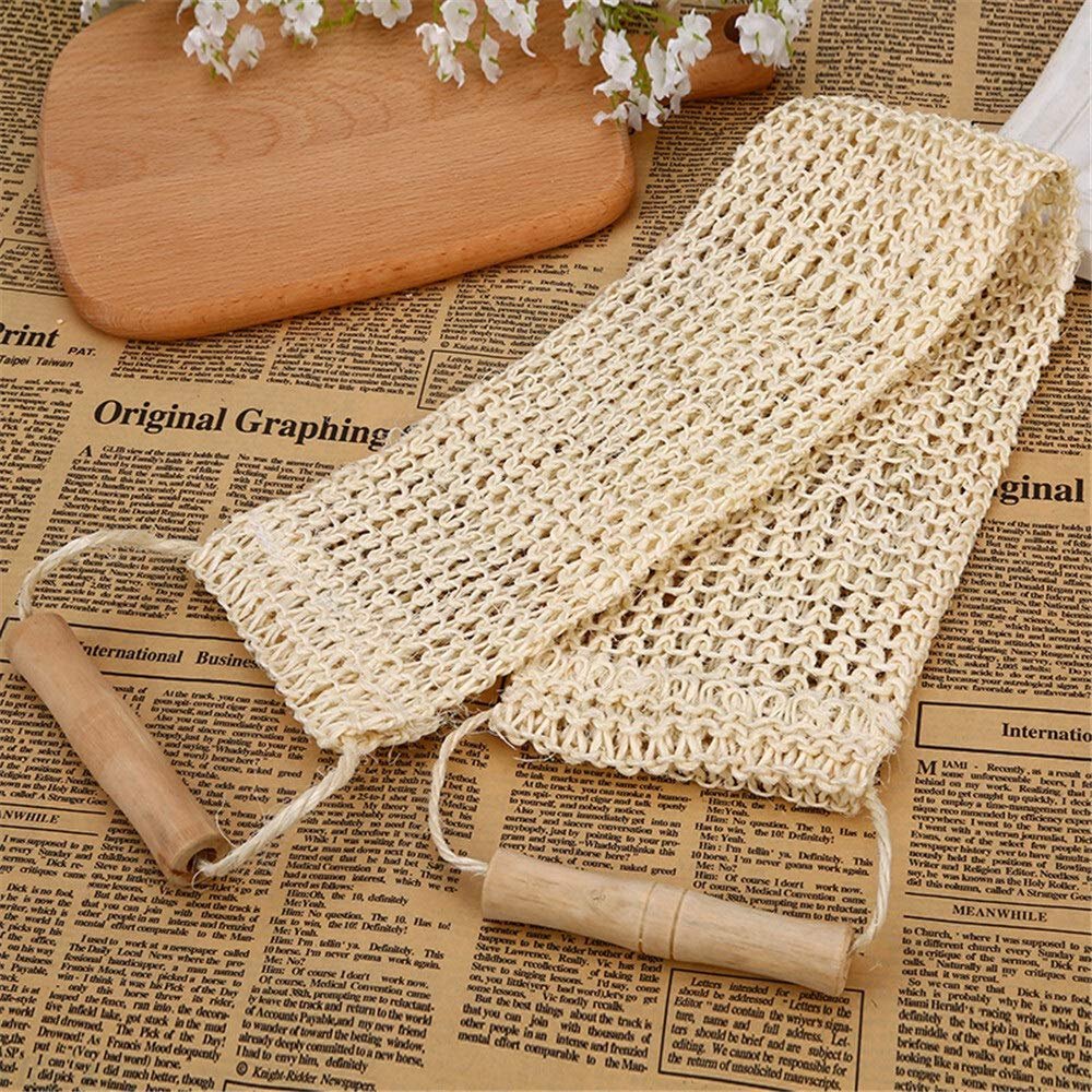 Exfoliating towel RUB EXFOLICITING SHOWER DEATH SKIN SHOWER HARDNESS CARE SKIN CARE TABLE TOTAL SIISA TABLE SIISA GOAT BACK TERRA HANDLES D