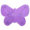 Beaupretty Silicon Makeup Brush Cleaning Pad Cosmetic Brush Cleaner Mat Portable Washing Tool Scrubber Pad Lip Cleaner Butterfly Shaped Beauty Mat view 1