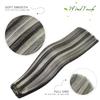 WindTouch Clip in Hair Extensions Dark Brown to Blonde Highlights For Women 20Inch Soft Human Remy Hair Extensions Clip Ins #2P613 75g 7PCS view 2