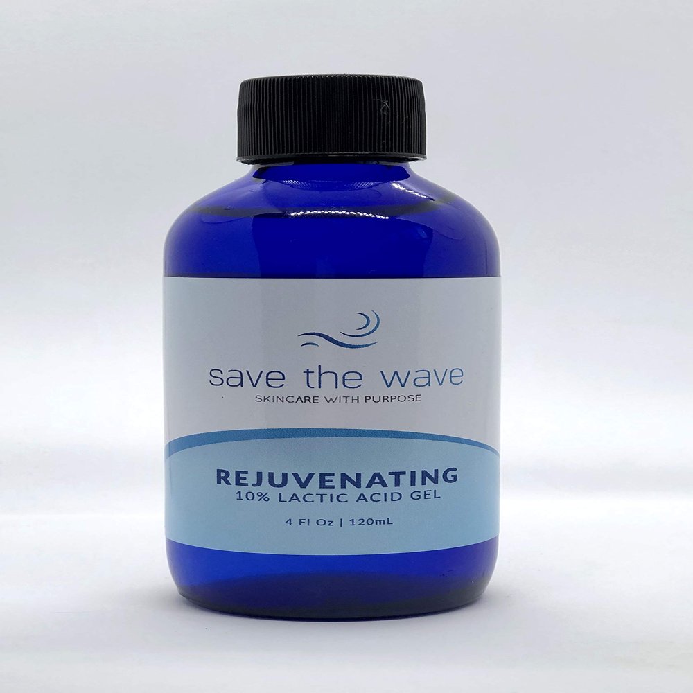 Save The Wave Skincare Rejuvenating 10% Lactic Acid Gel Exfoliator (4oz)