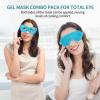 2PCS Gel Eye Mask Reusable Cold Therapy Gel Bead Eye Mask for Puffiness/Dark Circles/Eye Bags/Dry Eyes/Headaches/Migraines/Stress Relief (Blue) view 2