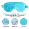 2PCS Gel Eye Mask Reusable Cold Therapy Gel Bead Eye Mask for Puffiness/Dark Circles/Eye Bags/Dry Eyes/Headaches/Migraines/Stress Relief (Blue) view 3