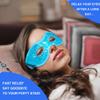 2PCS Gel Eye Mask Reusable Cold Therapy Gel Bead Eye Mask for Puffiness/Dark Circles/Eye Bags/Dry Eyes/Headaches/Migraines/Stress Relief (Blue) view 4