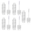 Beaupretty Clear Gloss Lip Gloss 5pcs Empty Lip Gloss Tubes Diamond Plastic Lip Gloss Bottle Containers Clear Refillable Lipstick Lip Balm Bottles DIY Liquid Eyeliner Tubes Sample Containers view 1