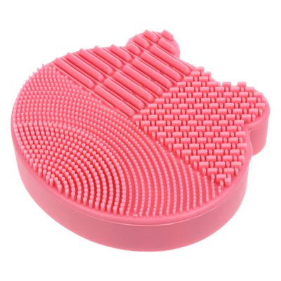 Beaupretty 1 Silicone Makeup Brush Cleaner Mat Storage Holder Brush Cleaning Tool for Lady