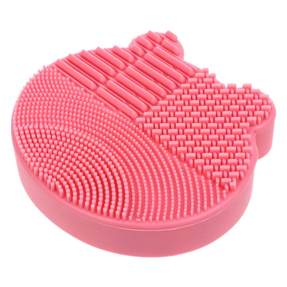 Beaupretty 1 Silicone Makeup Brush Cleaner Mat Storage Holder Brush Cleaning Tool for Lady