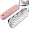 1Pc Foot Scraper for Feet Dead Skin Remover Foot Rasp Remover Stainless Steel File for Feet (Pink) view 3