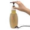 Elitzia Massage Oil Warmer Lotion Warmer 131F Constant Temperature with Plastic Pump Bottles Massage Oil Heater for Creams Gels & Essential Oils ETOH843N (Natural Color) view 1