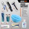 Go2Kits Ultimate Travel Toiletry Kit & PPE Kit, Hygiene Kit with Shaving Supplies & PPE for Travel, Business & Charity with Reusable Toothbrush, Soap, Other Essential Toiletries, 100-Pack (GO200) view 2