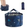 14L Collapsible Foot Soaking Bath Basin Bag with Handles for Kids, Portable Pedicure Feet Spa Bucket Tub for Travel Camping view 1