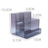 10 Holes Bits Holder Stand Displayer Organizer Manicure Tools Box with Premium Quality, Clear Purple view 3