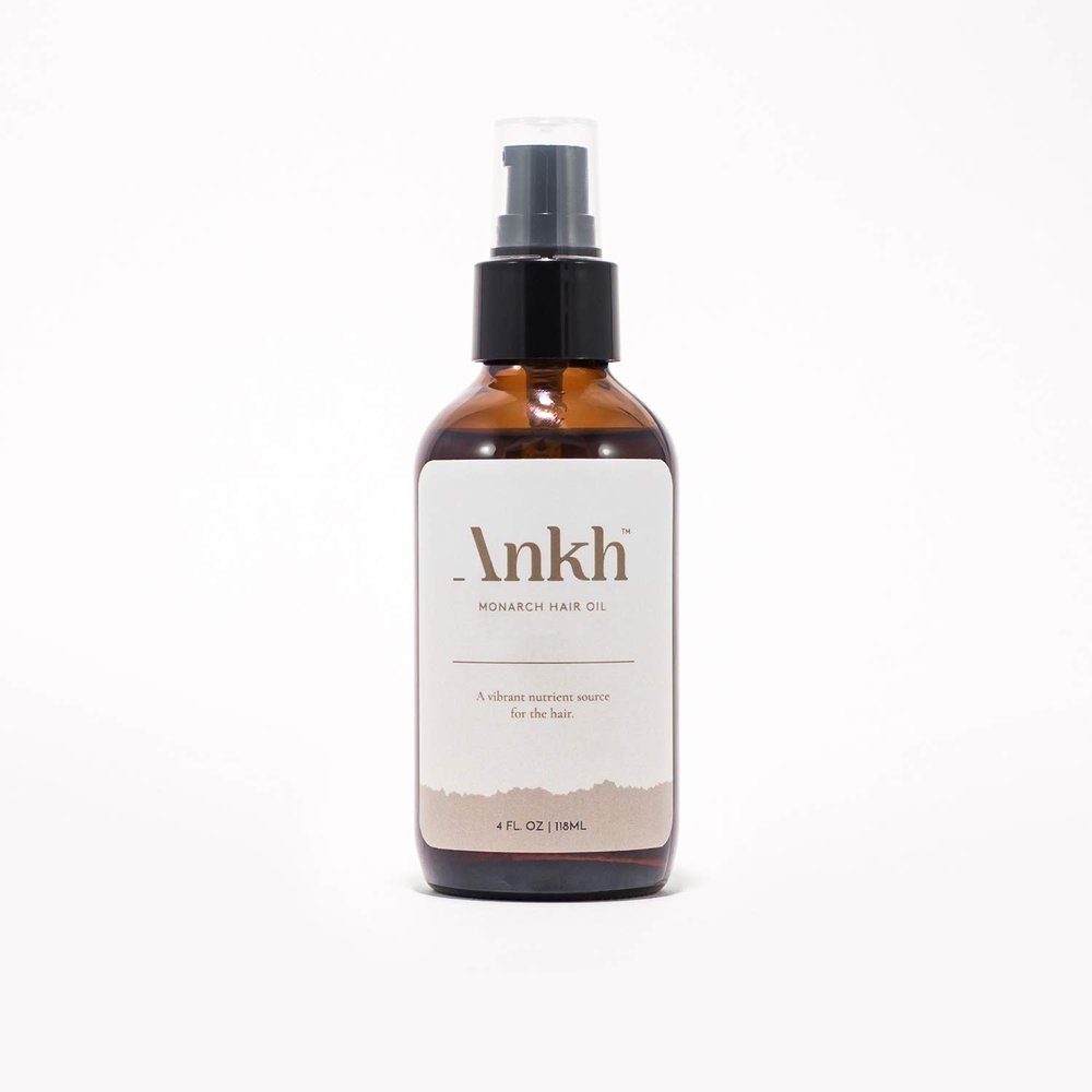 Ankh Monarch Hair Oil | For Dry Natural Hair | Made with All Organic Natural Ingredients
