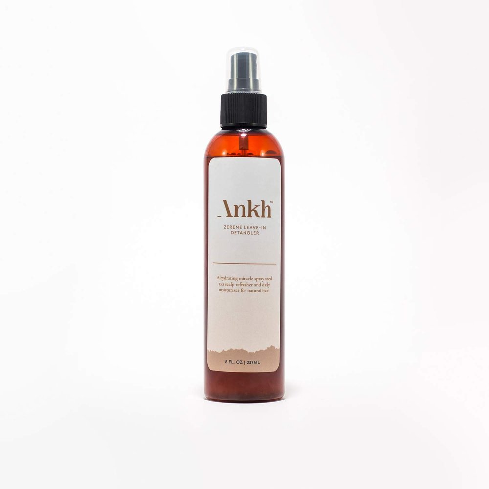 Ankh Zerene Leave-In Detangler | Daily Moisturizer for Natural Hair with Locs, Braids, or loose tresses | Made with 100% Organic Natural Ingredients