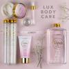Luxury Bath Gift Set - Home Spa Gift Basket with Milky Coconut Scent, Vitamin E & Shea Butter with Shower Gel, Bath Salt & Crystals, Body Scrub, Hand Cream, Body Oil, Bath Pillow, Wooden Crate & More view 4