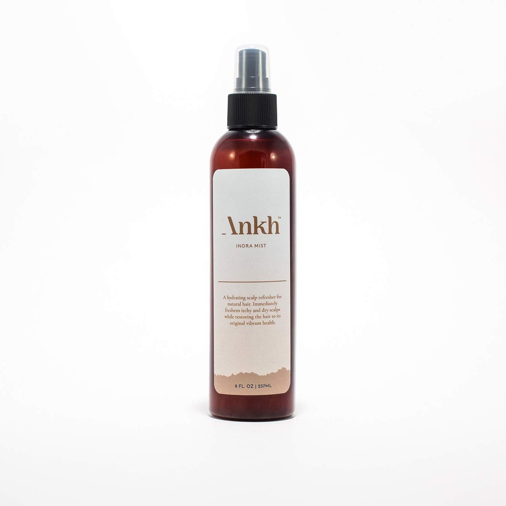 Ankh Indra Moisture Mist | Daily Hydration for Natural Hair | Great for Locs, Braids, or Loose Tresses | Made with 100% Organic Natural Ingredients