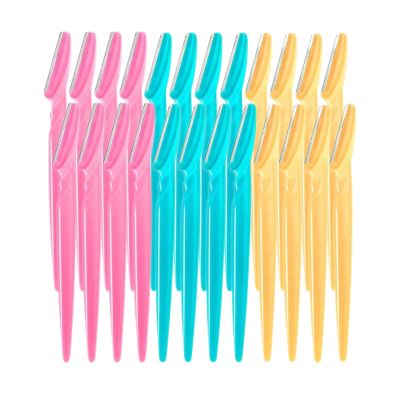 Darmire 24pcs Eyebrow Razors -Eyebrow Razor and Face Razor for Women,Multipurpose Exfoliating Tool,Face Razor and Eyebrow Shaper For Women or Man With Precision Cover (24pcs)