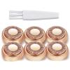 Facial Hair Remover Replacement Heads: Compatible with Finishing Touch Flawless Facial Hair Removal Tool for Women As Seen On TV 18K Gold-Plated Rose Gold (Generation 1 Single Halo) view 1
