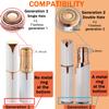 Facial Hair Remover Replacement Heads: Compatible with Finishing Touch Flawless Facial Hair Removal Tool for Women As Seen On TV 18K Gold-Plated Rose Gold (Generation 1 Single Halo) view 2