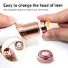 Facial Hair Remover Replacement Heads: Compatible with Finishing Touch Flawless Facial Hair Removal Tool for Women As Seen On TV 18K Gold-Plated Rose Gold (Generation 1 Single Halo) view 4