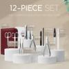 Manicure Set Women and Men  12-Piece Professional Grooming Kit with Premium Tools, Genuine Leather Case, and exclusive Glass Nail File for Hand & Foot Care, German Quality view 3