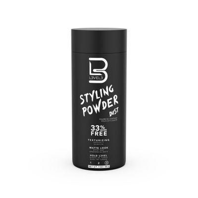 L3 Level 3 Styling Powder - Natural Look Mens Powder - Easy to Apply with No Oil or Greasy Residue (Small - 30 Grams)