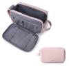 BAGSMART Toiletry Bag for Men, Travel Toiletry Organizer Dopp Kit Water-resistant Shaving Bag for Toiletries Accessories, Door Room Essentials,Pink-medium view 1