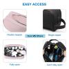 BAGSMART Toiletry Bag for Men, Travel Toiletry Organizer Dopp Kit Water-resistant Shaving Bag for Toiletries Accessories, Door Room Essentials,Pink-medium view 4