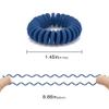 Matte Spiral Plastic Hair Ties (Colorful, 10 Pcs) - No Crease Ponytail Holders for Thick and All Hair Types view 2