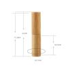 10 Pieces Empty Bamboo Lipstick Tubes,Wooden Bamboo Lipstick Tubes,Lip Balm Tubes,Balm Gloss Tubes Containers,Refillable Balm Lip Gloss Tube Holder Container,for DIY Makeup Cosmetic Travel Everyday view 2