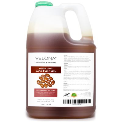 velona Castor Oil Turkey Red 7 lb | 100% Pure and Natural Carrier Oil | Cold Pressed | Hair, Body and Skin Care | Use Today - Enjoy Results