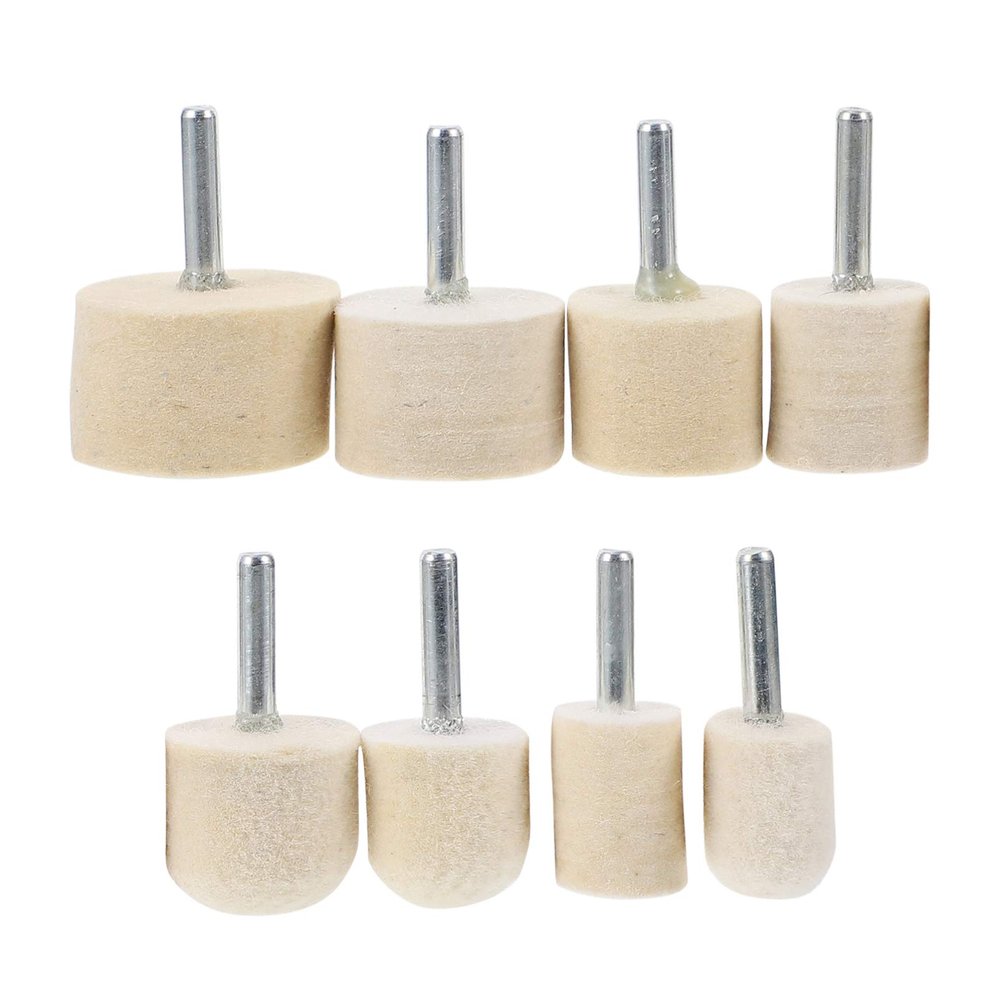Lurrose Nail Polishing Wheel Set 8Pcs Nail Buffing Wheel Pad Replacement Heads for Electric Buffer Manicure Pedicure Tool Polishing and Grinding Accessories