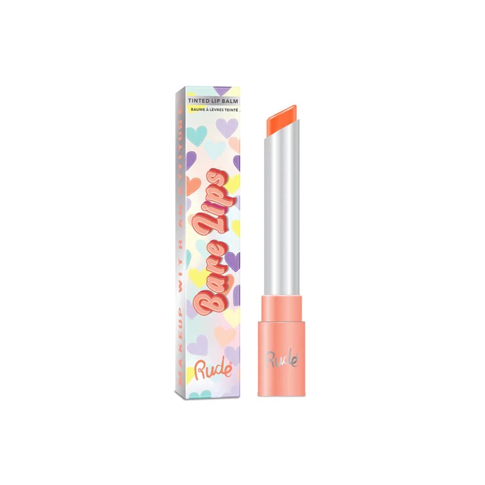 Rude - Bare Lips Tinted Lip Balm - Coral
