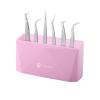 Pretty memory Lash Tweezer Holder 6 Holes Tweezer Holder for Eyelash Extensions Tweezer Stand Display Storage Eyelashes Extension Supplies Lash Accessories Tools, Pink view 1