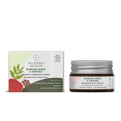 Dharma Juicy Chemistry Damask Rose & Coffee Organic Eye Cream, 5 Gm