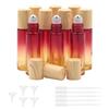 Kesell 10pcs 10ml Roll on Bottle Refillable Red-yellow Gradient Bottle Perfume Container Mini Essential Oil Roller Bottles with Plastic Cap for Essential Oil Perfumes view 1