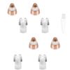 Eyebrow Hair Remover Replacement Heads Compatible for Finishing Flawless Facial Hair Removal Tool for Women Smooth, with Cleaning Brush, Rose Gold (RoseGold-4pcs) view 1