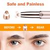 Eyebrow Hair Remover Replacement Heads Compatible for Finishing Flawless Facial Hair Removal Tool for Women Smooth, with Cleaning Brush, Rose Gold (RoseGold-4pcs) view 2