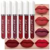 evpct 6Pcs Lipstick Matte Liquid Lipstick Lipgloss Set for Women, Dark Deep Bright Ruby Sexy Brick Red Mauve labiales mate 24 horas originales matte larga duracion 24 Hour Lipstick Long Lasting view 1