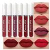 evpct 6Pcs Lipstick Matte Liquid Lipstick Lipgloss Set for Women, Dark Deep Bright Ruby Sexy Brick Red Mauve labiales mate 24 horas originales matte larga duracion 24 Hour Lipstick Long Lasting view 2