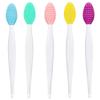 5 Pcs Facial Cleansing Brush,Lip Scrub Brush,Silicone Face Mask Brush for Face Scrubber & Lip Scrubber,For Massaging,Exfoliating,Remove Blackheads,Makeup Skincare Removal,DIY Mask view 1