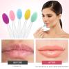 5 Pcs Facial Cleansing Brush,Lip Scrub Brush,Silicone Face Mask Brush for Face Scrubber & Lip Scrubber,For Massaging,Exfoliating,Remove Blackheads,Makeup Skincare Removal,DIY Mask view 2